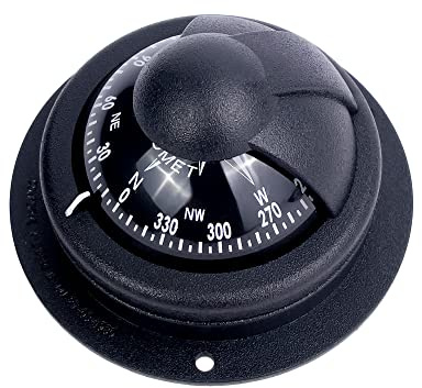 GATE14® Compas de précision pour Bateaux 2 80 x 42 mm Capuchon Noir Anti-Reflets