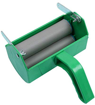 Buwei - Rodillo de pintura en relieve de 5.0 in, rodillo de textura decorativa con pintor monocromático, mango de plástico en relieve de 5.0 in