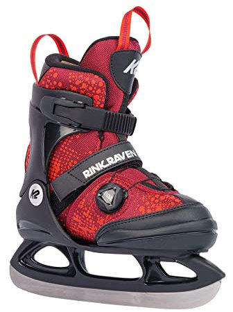 K2 Skates Jungen Schlittschuhe Rink Raven Ice Boa, black-blue, 25G0310.1.1.S