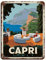 Reise-Poster, Capri, Italien, Vintage-Blechschild, 20,3 x 30,5 cm, für Zuhause, Büro, Küche, Pub, Club, Café, Bar, Bauernhof, Restaurant, Sammlung, Metall-Wandkunst, Retro-Plakette