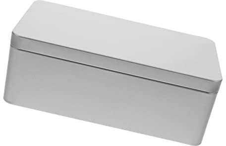 Housoutil Boîte Coffret En Fer Blanc Sucre En Fer Blanc Grand Récipient En Étain Récipient à Bonbons Support De Rangement En Fer Réservoir De Stockage Des Bonbons