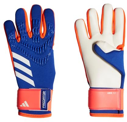 Adidas Unisex League Goalie Gloves, Lucid Blue/Solar Red/White, 10