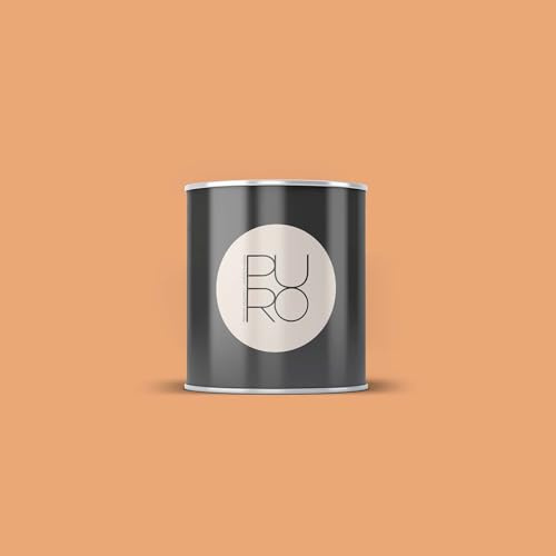 BRICOFLOR Wandfarbe orange warm in 5l, 2,5l und 1l Eimern Design Farbe für Innen seidenmatt ideal für Kinderzimmer und Flur