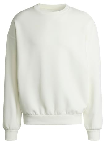 adidas Herren Soft LUX Sweatshirt, Off White, XL