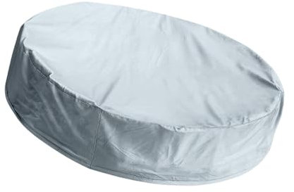 Bâche de Protection Ronde pour Piscine, Couverture de Piscine Tissu Oxford, Pliable Anti-poussière, Bâche pour Piscine avec Cordon de Serrage, pour Garder Votre Piscine Propre , Diamètre 162cm