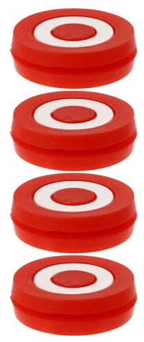 Parliky 4 Pezzi Smorzatori di Vibrazioni per Racchetta da Tennis in Silicone Rosso Ammortizzatori Accessori per Controllo e Comfort Adatti a Diversi Modelli di Racchette da Tennis per