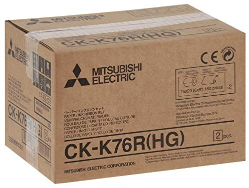 Mitsubishi CK-K 76 HG - Set con cartuccia d'inchiostro per sublimazione e rotolo di carta