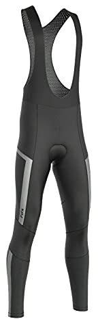 FDX Morvo - Mallas de ciclismo para hombre, acolchadas, tela italiana Roubaix, secado rápido, transpirables, térmicas, pantalones de ciclismo para invierno, leggings para montar en bicicleta