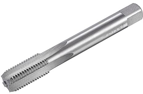 sourcing map Macho Fresado Rosca Roscado M13 x 1.5, Métrico Izquierda Mano Máquina HSS (Alta Velocidad Acero) Sin Recubrimiento 4 Rectas Ranuras Tornillo Rosca H2 Tolerancia