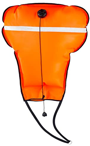Dawitrly Diving Lift Bags, High Visibility 70lb Nylon Over Pressure Valve Scuba Salvage Lift Bag with Open Bottom, Reflective Band and Safety Gear for Underwater Scuba Dive Snorkeling (Orange)
