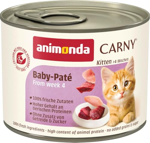 animonda Carny Kitten, cibo umido per gatti, Baby-Paté 12 x 200 g