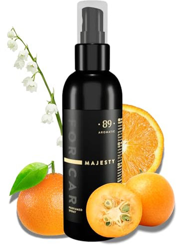 Aromatic •89• Auto Duftspray & Geruchskiller – Orange Autoduft 100ml – Auto Parfum & Rauchgeruchsentferner, Auto Lufterfrischer Spray Innenraum, langanhaltend & stark gegen Gerüche