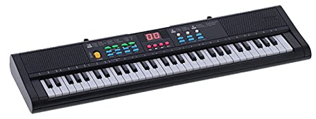 Keyboard Piano Instrument 61 Tangenter Elektrisk Digital Multifunktionell med Mikrofon MQ6186