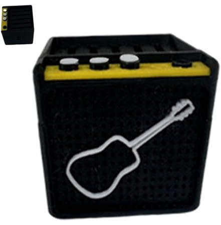 Kixolazr Supporto per custodia per plettri per chitarra, espositore per plettri per chitarra | Porta plettro per chitarra in resina, porta plettro - Paletta per chitarra Piccola scatola decorativa per