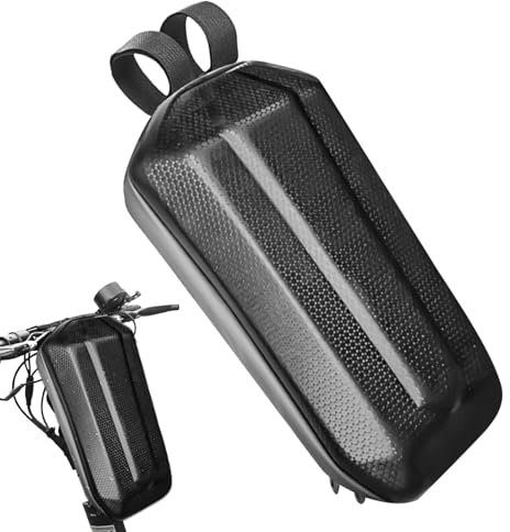 Sacchetto elettrico per scooter – Contenitore per sacchetti per scooter elettrico, 3 l, custodia rigida anteriore | per scooter elettrici, borse per il trasporto, borsa per scooter