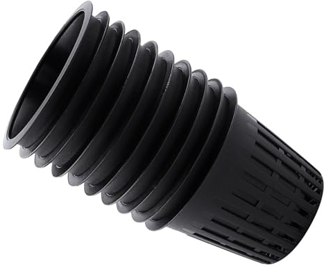 RASTKY 10 Bicchieri a Rete Resistente per la Crescita delle Piante da Interno e Cestini per Piantare in Plastica in Colori Vivaci (BLACK)
