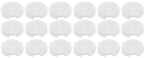 Cappucci di ricambio per joystick da 18 pezzi, cappucci meccanici da 25,3 mm per stick da combattimento da gioco, coperture in ABS antiscivolo compatibili con Sallybox Fightingbox (Trasparente)