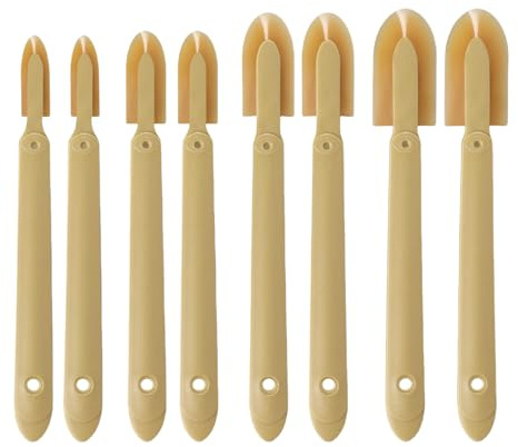 Set di 8 attrezzi in silicone robusto per rimozione di malta e finitura di lunga durata nei lavori di costruzione e riempitrice