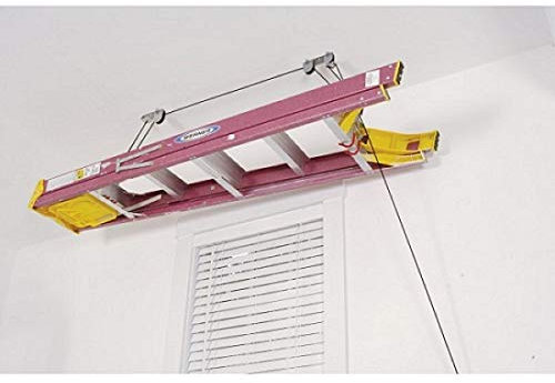 Ladder Board Ceiling Storage Garage Shed Pulley Up To 30 KG Overhead Roof Store