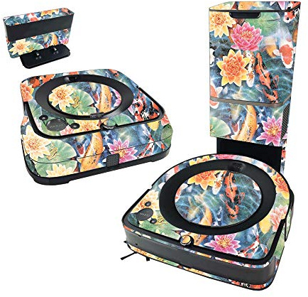 MightySkins Glossy Glitter Skin Compatible with iRobot Roomba s9+ Vacuum & Braava Jet m6 Bundle - Koi Pond | Protective High-Gloss Glitter Finish | Easy to Apply and Change Styles | Made in The USA