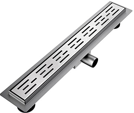EMKE Invisible Linear Floor Shower Drain - 600mm Stainless Steel with Odor Stop and Hair Strainer, High Flow Capacity for Bathroom, Kitchen and Washroom