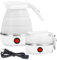 AUTOWNLUX Silikon Faltbarer Wasserkocher 0.6L Reise Tragbarer Wasserkocher Mini Faltbare Wasserkocher 5 Minuten Schnelles Kochen für Outdoor Camping Wandern (Weiße)