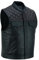 Lederweste Herren Biker – Atmungsaktive Kutte mit perforiertem Leder,Lederweste Herren – Motorrad Clubweste mit Belüftung, echtes Rindsleder (DE/NL/SE/PL, Alphanumerisch, L, Regular, Regular, BLACK)