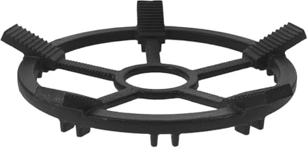 DOITOOL Support en fonte pour wok - Réducteur de plaque de cuisson à gaz pour wok, petite casserole et cafetière - Support réducteur pour plaques de cuisson à gaz 25 cm (9,82 pouces)