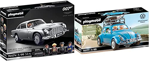 PLAYMOBIL 70578 James Bond Aston Martin DB5 - Goldfinger Edition, Für James-Bond-Fans, Sammler und Kinder von 5-99 Jahren & 70177 Volkswagen Käfer, ab 5 Jahren