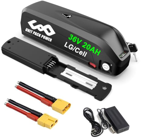 UPP 36 volt 20ah elcykelbatteri för 250 watt 350 watt 500 watt främre motor bakre motorhubb motorcykelbatteri för ebike hjulsats Bafang bbs01b batteri