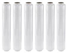 BELLAPRO - Film Transparente para Embalar 1,15 kg - Film Estirable Industrial Alto Rendimiento - Plástico para Mudanzas y Paletizar - Film Adhesivo Protector para Muebles, Cajas y Palets -6 Rollos
