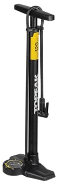 Topeak Joe Blow Sport EX - Bomba de pie para Bicicleta con medidor analógico, Color Negro y Amarillo