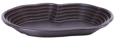 perfk Bassin de Bain pour Reptiles, Bol d'eau d'alimentation pour Reptiles, Plat d'alimentation pour Reptiles, avec Rampe et Plate-Forme, Plat d'eau pour Tortue pour Grenouille, Gecko, pas de drainage