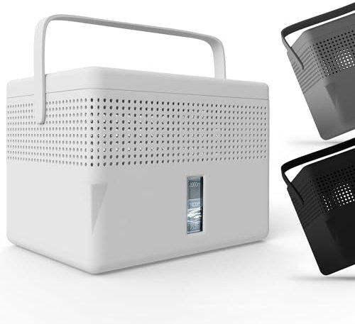 BonAura® Luftentfeuchter ohne Strom - Raumentfeuchter für Keller, Bad uvm. - 980g Luftenfeuchter Nachfüllpack inklusive - Entfeuchter und Luftentfeuchter Granulat im Set - Schutz vor Schimmel