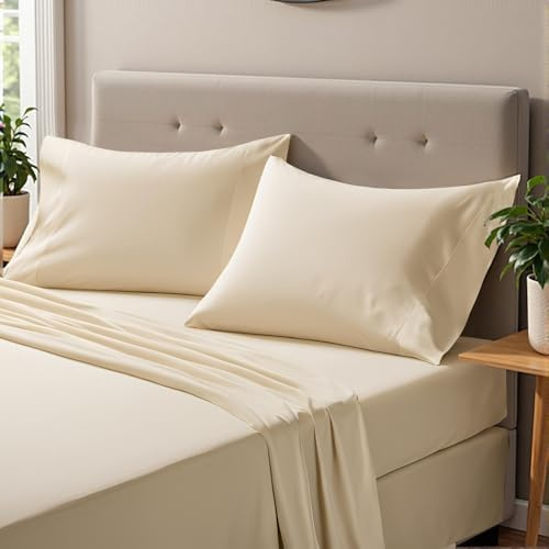 ONIROS Home Juego Sabanas 150 x 190/200 de Lujo Incluye Fundas Almohadas 75x50 Pack 2, 1 Sabana Bajeras Cama 150x190 y 1 Sabana Encimera Cama 150 | Juego de Sabanas 150x200 | Bed Sheets (Amarillo)