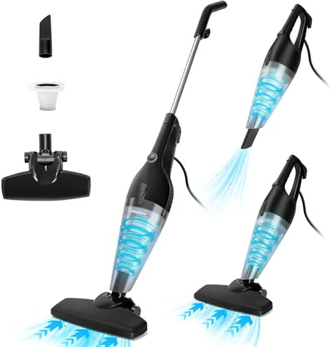 Aigostar Staubsauger mit Kabel 4 in 1, 600W Stabstaubsauger, 15KPA, 1,2L Kapazität, Leicht und Ideal für Zuhause, Sofa und Haustierreinigung - Stan