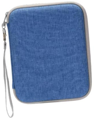 ＡＷＨＡＯ Caso de la Tarjeta del Reproductor de Audio para niños Portable 80 Pockets EVA Audiolibro Tarjetas Soportista Caja de Almacenamiento de de, Azul