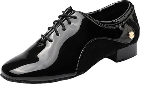 Yummsion Scarpe da Ballo Classiche Uomo,Scarpe da Ballo Latino Maschile,Scarpe da Ballo Standard Uomo,Piede Ammortizzato,Adatto per Esercitazioni Ed Esibizioni,ECC