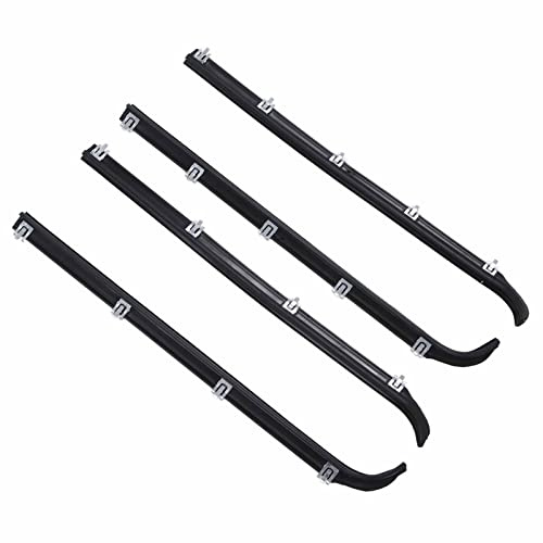 Garniture de Feutres de Balayage de Fenêtre de Voiture, 4 Pièces Joints de Feutres de Balayage de Fenêtre AM-41543318 Kit de Coupe-froid de Remplacement pour Camion 1987-96