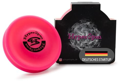 HYPERSPIN Mini-Frisbee - fliegt über 60 Meter weit - Trendsport, Outdoor-Spielzeug aus Silikon, die kleine neon Wurfscheibe ist der Neue Fun Sport klein u. passt in Jede Hosentasche