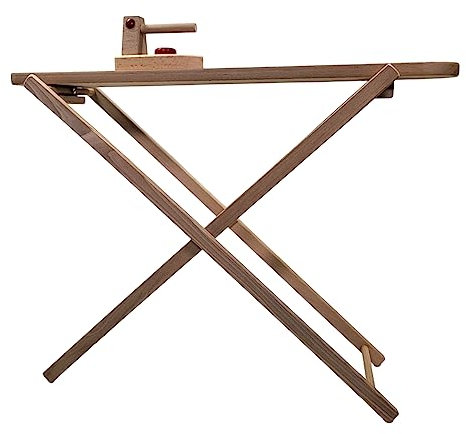 BUSDUGA 4343 Kinder Bügelbrett mit Bügeleisen aus Buchenholz, 49x65x18cm, Rollenspielzeug, Puppenzubehör