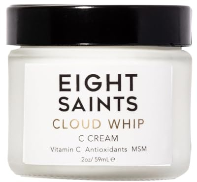 Eight Saints Skincare Cloud Whip Vitamin C Face Moisturizer Day Cream, Natural and Organic Face Cream For Women, Anti Aging Cream For Face To Reduce Fine Lines and Wrinkles, 2 Ounces (Unscented)