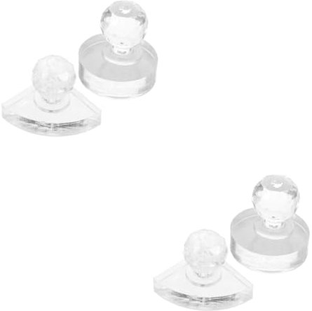 HAPINARY 2sets Lidschatten Pads Runde Presse Werkzeug Acryl Lidschatten Stamper Make-up Pressen Werkzeug Set 2 Stücke * 2