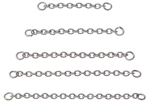 NICENEEDED 5 pz. Anelli per Il Naso A Catena in Argento, Piercing al Naso Catena per Narici, Piercing al Naso, Anello al Naso, Borchia sul Naso, Catena con Nappa, Gioielli per Il Naso