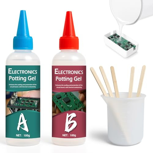 INNOVAYOU 200 g elektrisk gjutmassa, isolerad och vattentät gjutmassa elektronik, gjutharts elektrisk lämplig för kretskort, kontrollpaneler i hushållsapparater och LED-lampor