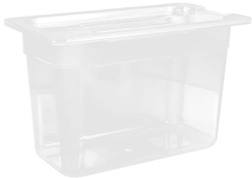 HINTRMENT Caja para Olla de Cocción Lenta de 6l Transparente Orificios, Recipiente de Cocina para Cocción a Baja Temperatura, Almacenamiento Multifuncional para Frutas y Verduras