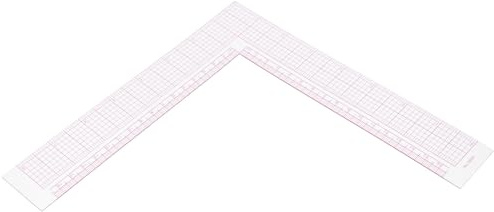 VALICLUD Équerre L en Plastique 30cm Règle de Tailleur Échelle Claire Outil de Mesure pour Débutants en Découpe Textile