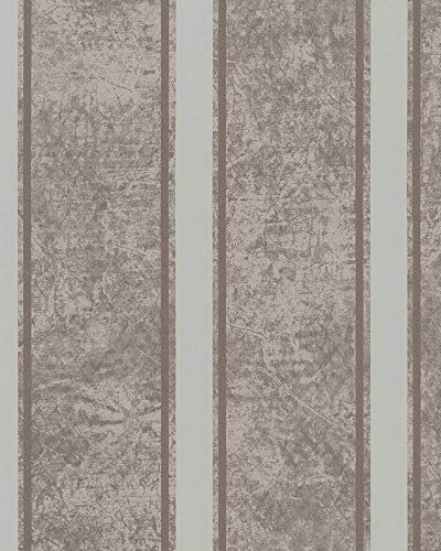 marburg Tapete Beige Gold Streifen Metallic Industrial Modern für Schlafzimmer Wohnzimmer oder Küche Made in Germany 10,05m x 0,53m 58638