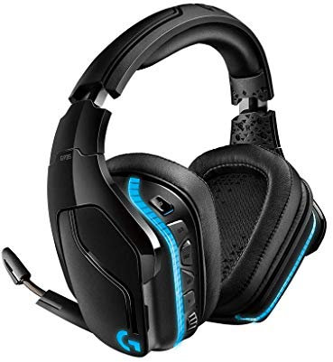 Logitech G935 Gaming Headset 2.4 GHz Wireless 7.1 Surround Sound Pro for PC, Xbox One and PS4 - Black (Renewed)