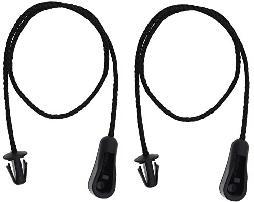 2 uds Estante de Paquete Cadena Bolsa de Almacenamiento de Maletero Trasero Correas de Bandeja Cadena de plástico 4M51A46538AB Compatible con Focus MK2 2004-2012 Negro